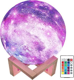 Bekijk leuke cadeautip : 3D Galaxy Maan Lamp 2023